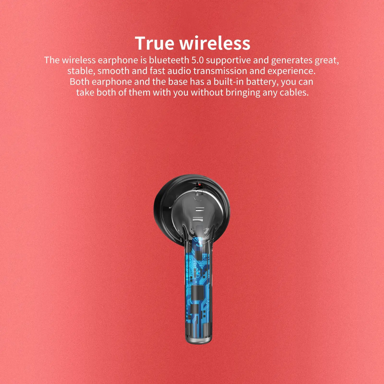 Bluetooth 5 0 наушники с двойным хостом Беспроводная зарядка наушники-вкладыши четкая