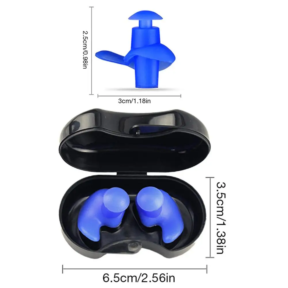 

Swimming Earplugs Waterproof Reusable Silicone Ear Plugs Diving Water Surf Swim Water Proof Touch Ear Buds Swimming Pool Tool