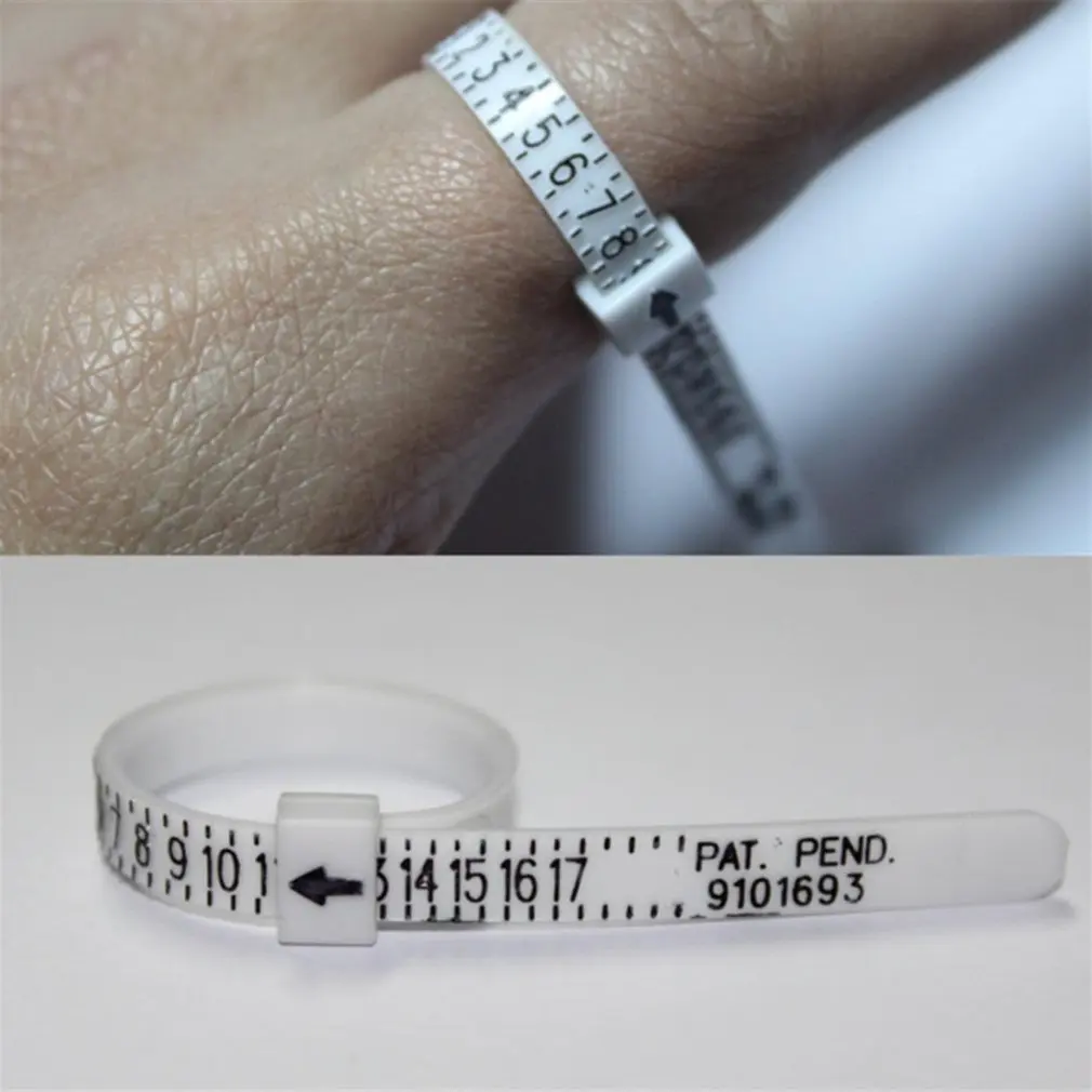 Ring Sizer Measure Finger Gauge Sizing Tool For Wedding Rings UK Size US Measurements |