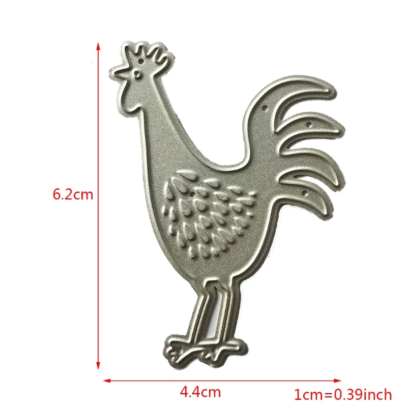 

Rooster Metal Cutting Dies Stencil Scrapbooking DIY Album Stamp Paper Card Embossing Decoration Craft