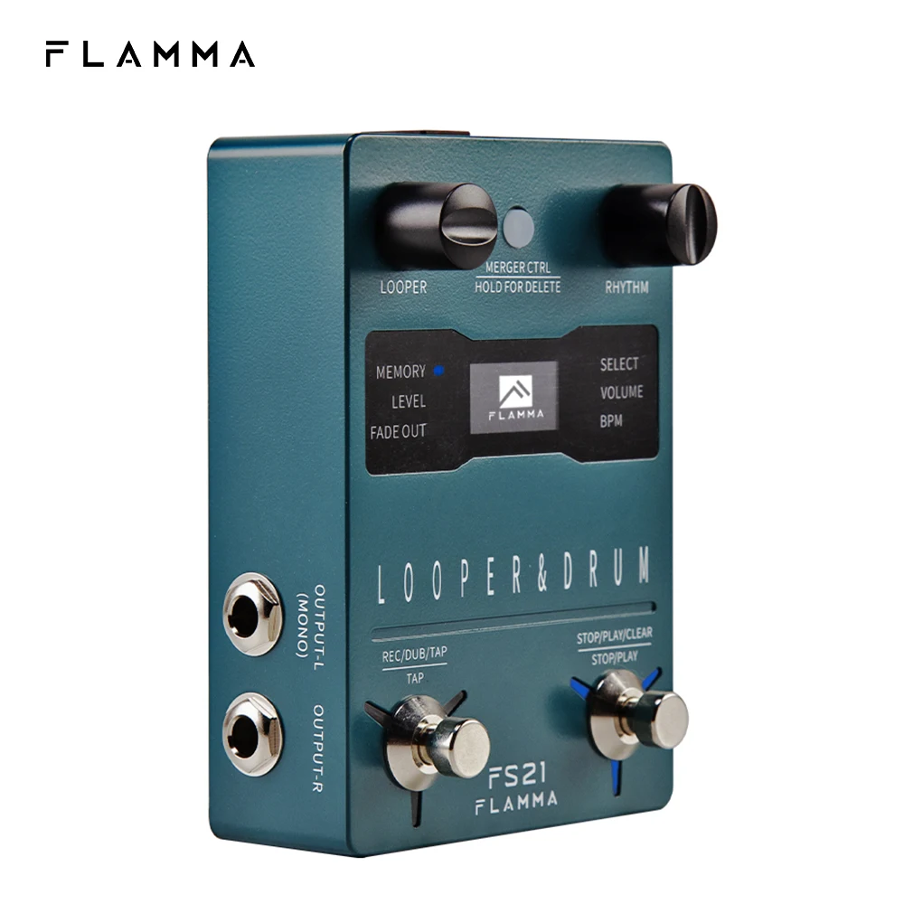 FLAMMA FS21 барабанная машина Looper Гитара педаль Effcts 160 минут 100 барабанные канавки