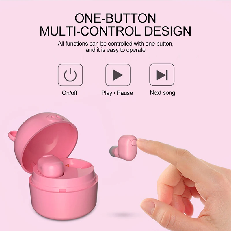 Bass Music IN-EAR Wireless Bluetooth Earphone for Xiaomi Redmi K30 5G Mi Note 10 Pro 9 8A 8 Case Headphones With Mic Power Bank |