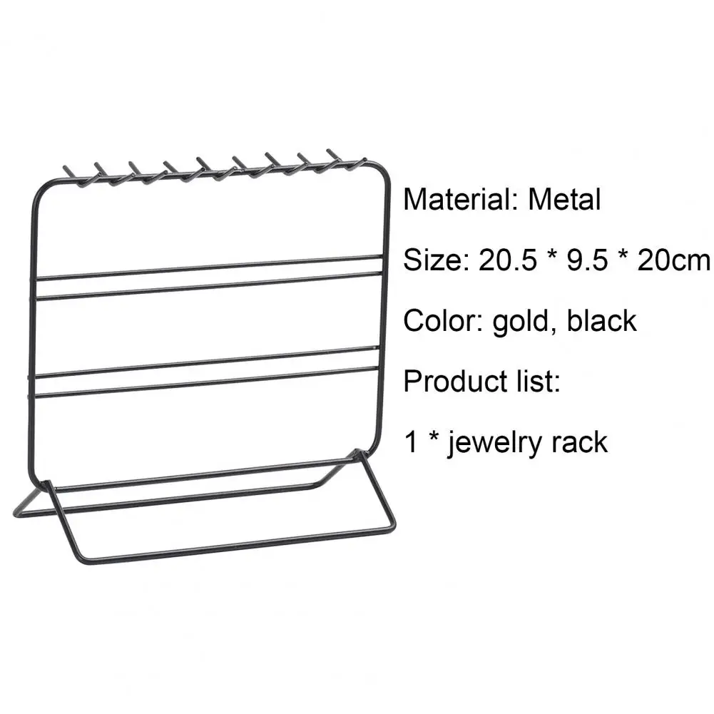 

Jewelry Display Stand Multi-functional Embedded Design Metal Creative Earring Storage Rack Necklace Bracelet Organizer Shelf
