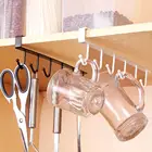 Кухонный стеллаж для хранения шкаф подвесной крючок Вешалка сундук-Органайзер держатель для кружки