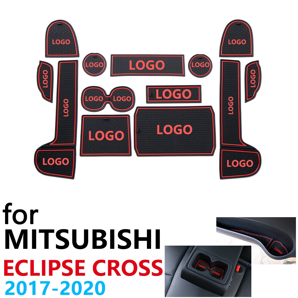 Нескользящий Резиновый коврик для чашки дверной паз Mitsubishi Eclipse Cross 2017 2018 2019