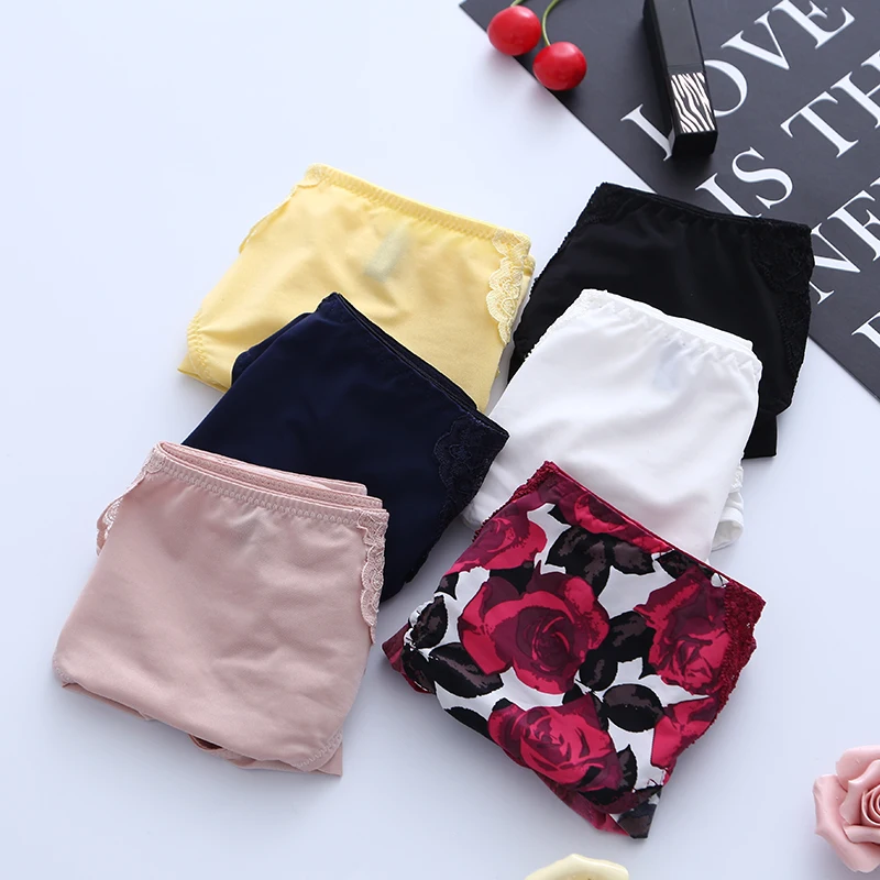 3 шт. женские бесшовные трусики с кружевом 6 цветов|Женские трусики| |