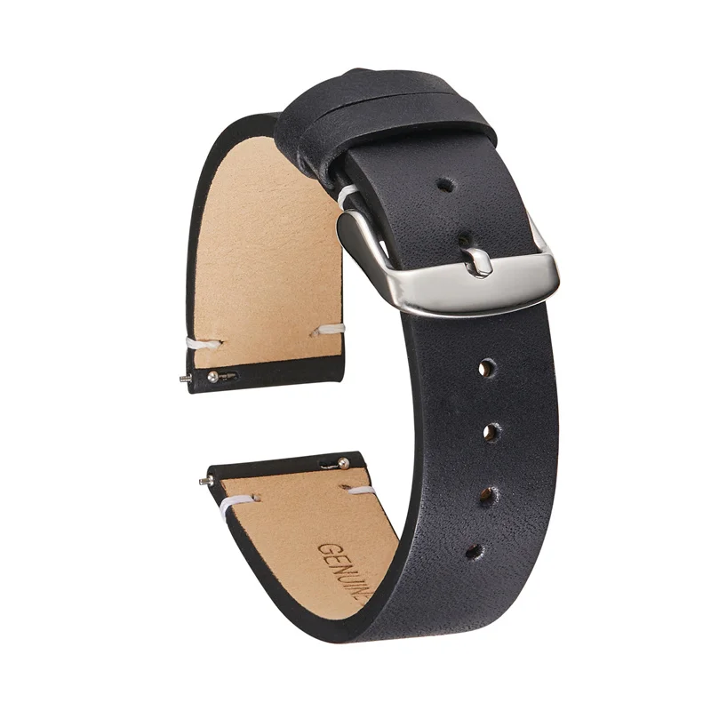 

Ремешок из натуральной кожи для наручных часов, быстросъемный Ультратонкий Мягкий браслет в стиле ретро, аксессуары для часов Samsung, 18 мм 20 мм...