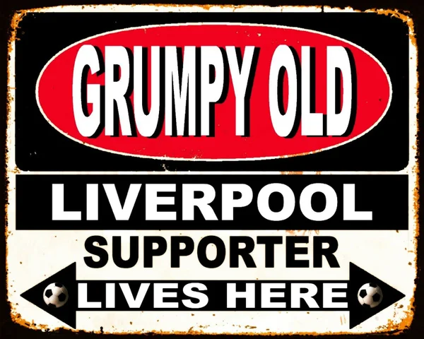 

30 X 20 Cm Grumpy Old Liverpool Football Supporter Lives Here Metal Sign Plaque Metal Painting 20x30cm Poster Metal Plaque 2021