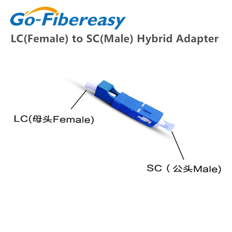 

Fiber Optic Adaptor LC Female to SC Male Single-mode Simplex Hybrid Fiber Optic Adaptor LC-SC Fiber flange Connector Adaptor