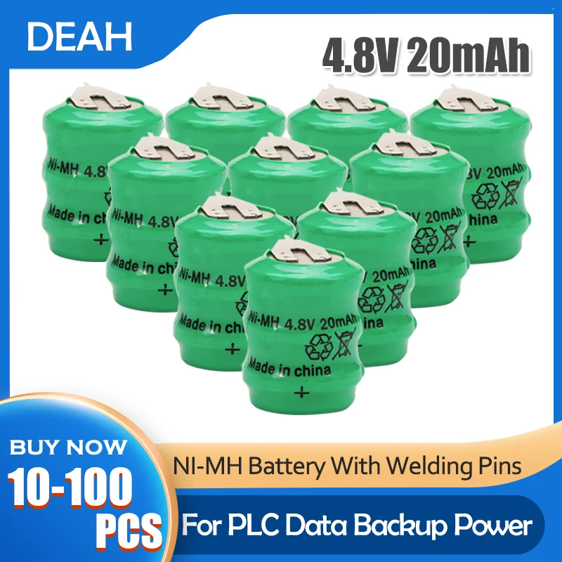 Никель-металлогидридный NI-MH перезаряжаемый аккумулятор 4 8 в 20 мА/ч с паяльными