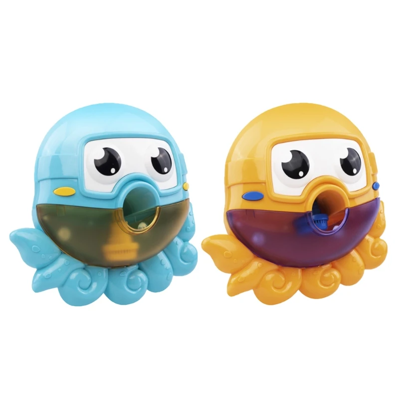 

Automatic Bubble Maker Indoor Bubble Toy Cartoon-Octopus Water Toy with Upgrade Suction Cup Fixed Baby Bath Summer Gift