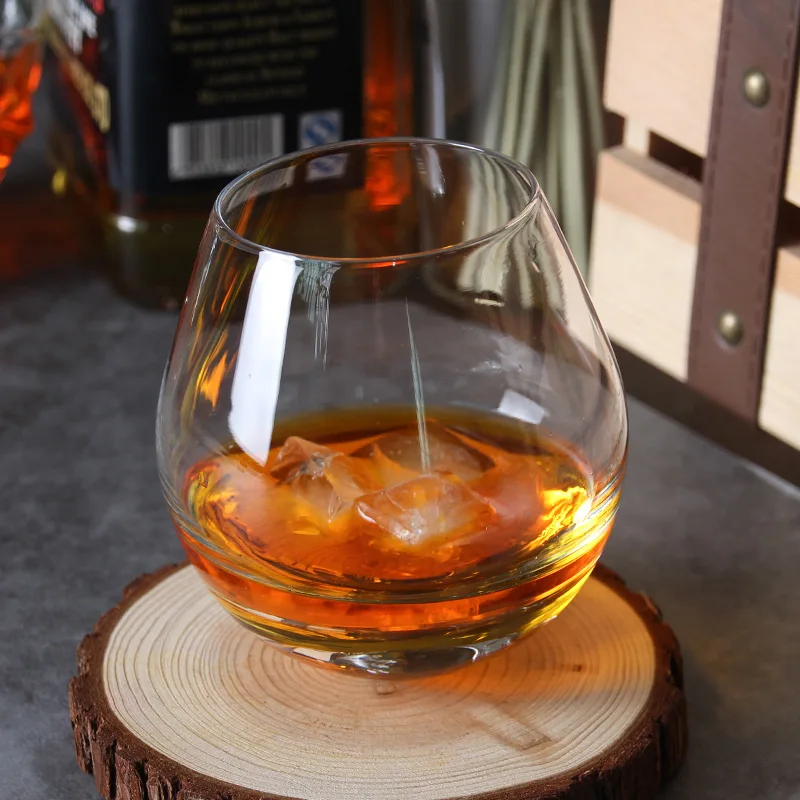 Spherical Shape Whiskey Tumbler Glass Brandy Snifters Shaky Chateau Whisky Cognac Cup Bar Sphere Ball Roly-poly Wine Glasses | Дом и сад