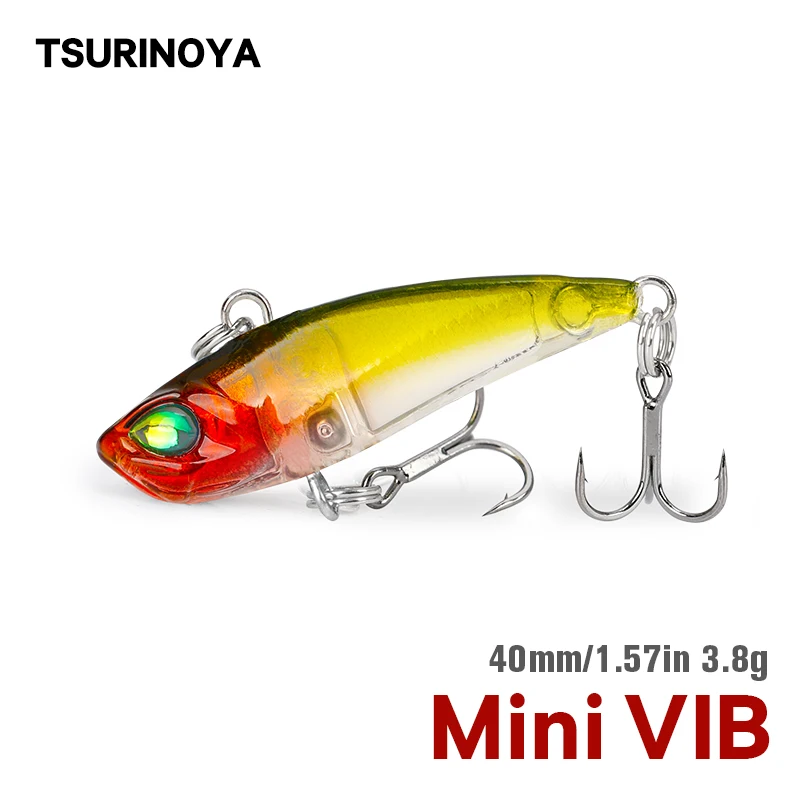 TSURINOYA для рыбалки приманки DW28 полная плавающая Слои VIB приманка 40 мм 3 8g