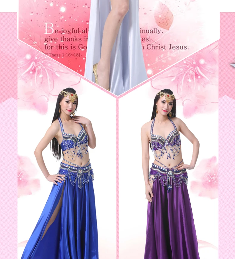 2pcs/set Belly Dance Costumes Oriental Dance Suit BellyDance Costumes Carnival Dance Costumes#865