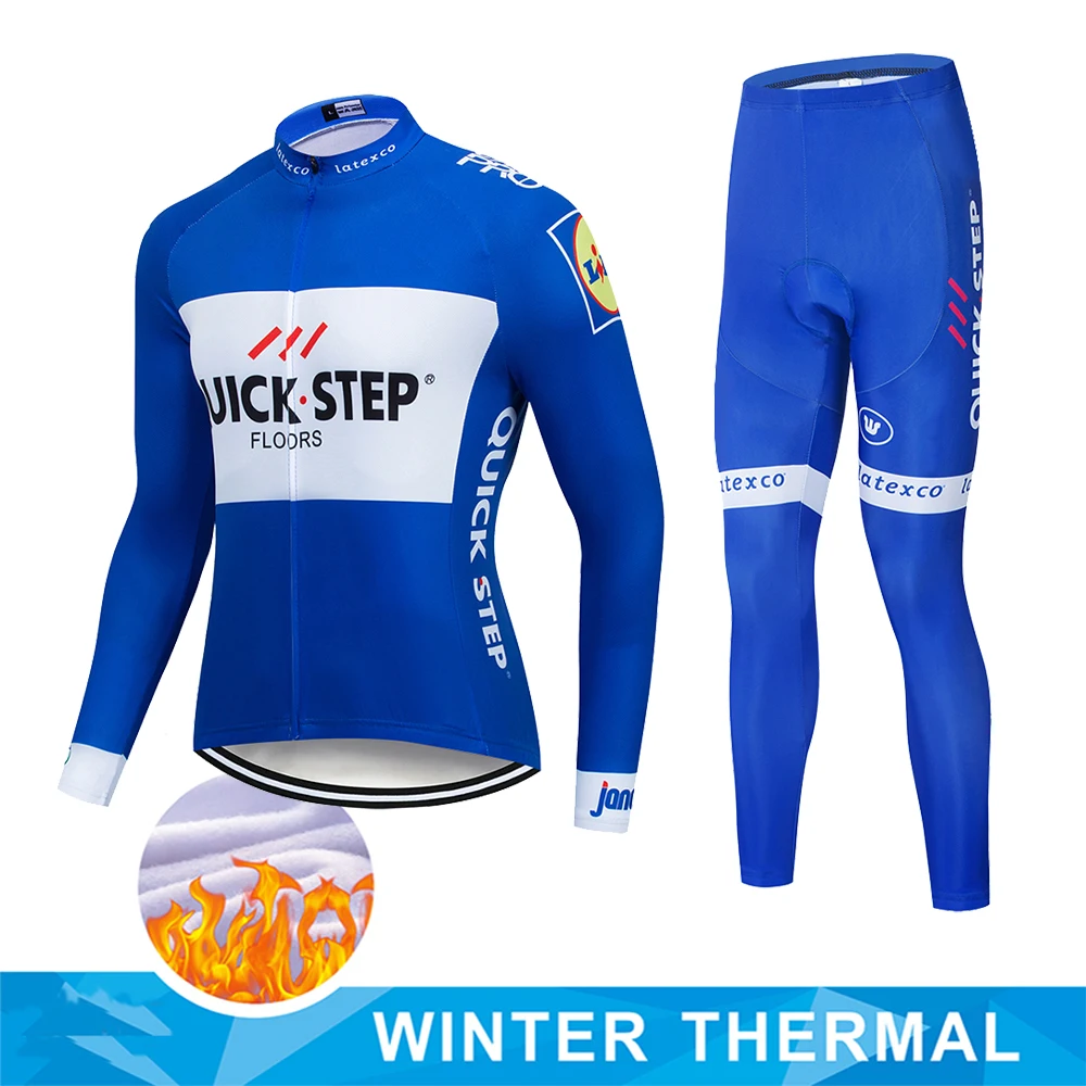 

2020 Winter Warm Fleece Cycling Bike Long Sleeve Suit Breathable and Comfortable Men's Suit Tricycle Winter Cycling Wear