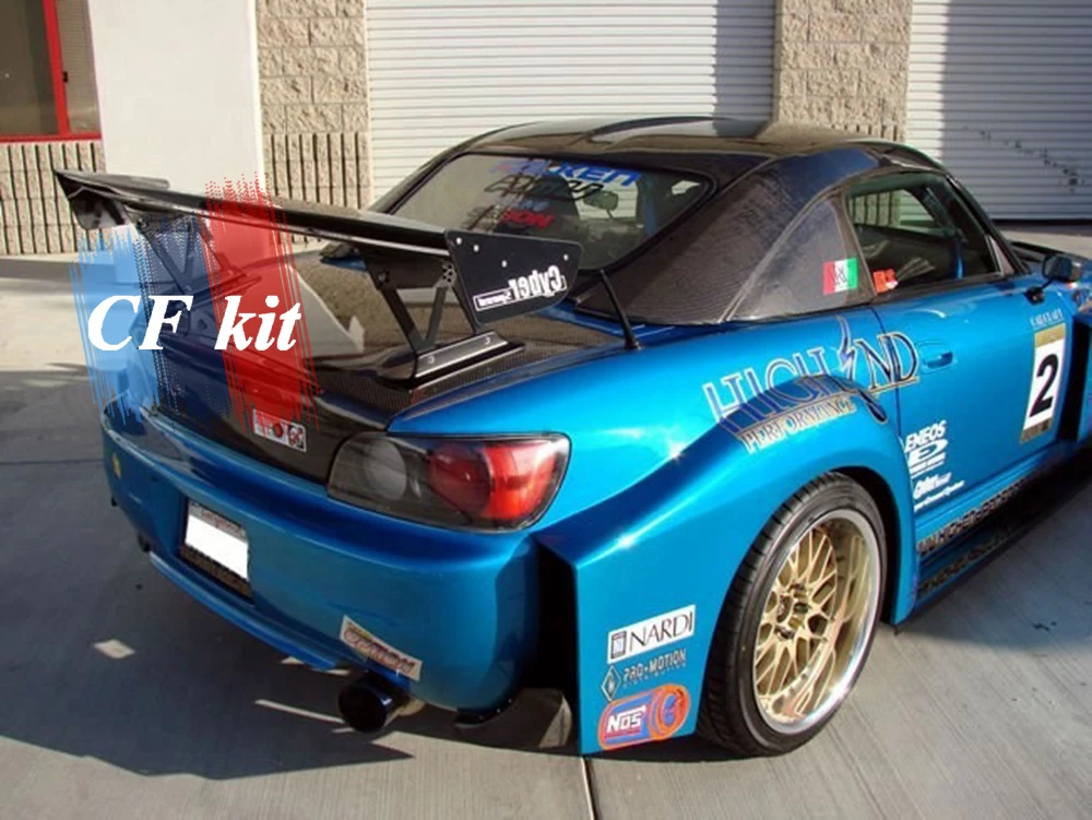 CF комплект из настоящего углеродного волокна задний багажник для Honda S2000 AP1 AP2 стиль 2001-2008 гоночный автомобиль Стайлинг тюнинг отделка кузова Комплект