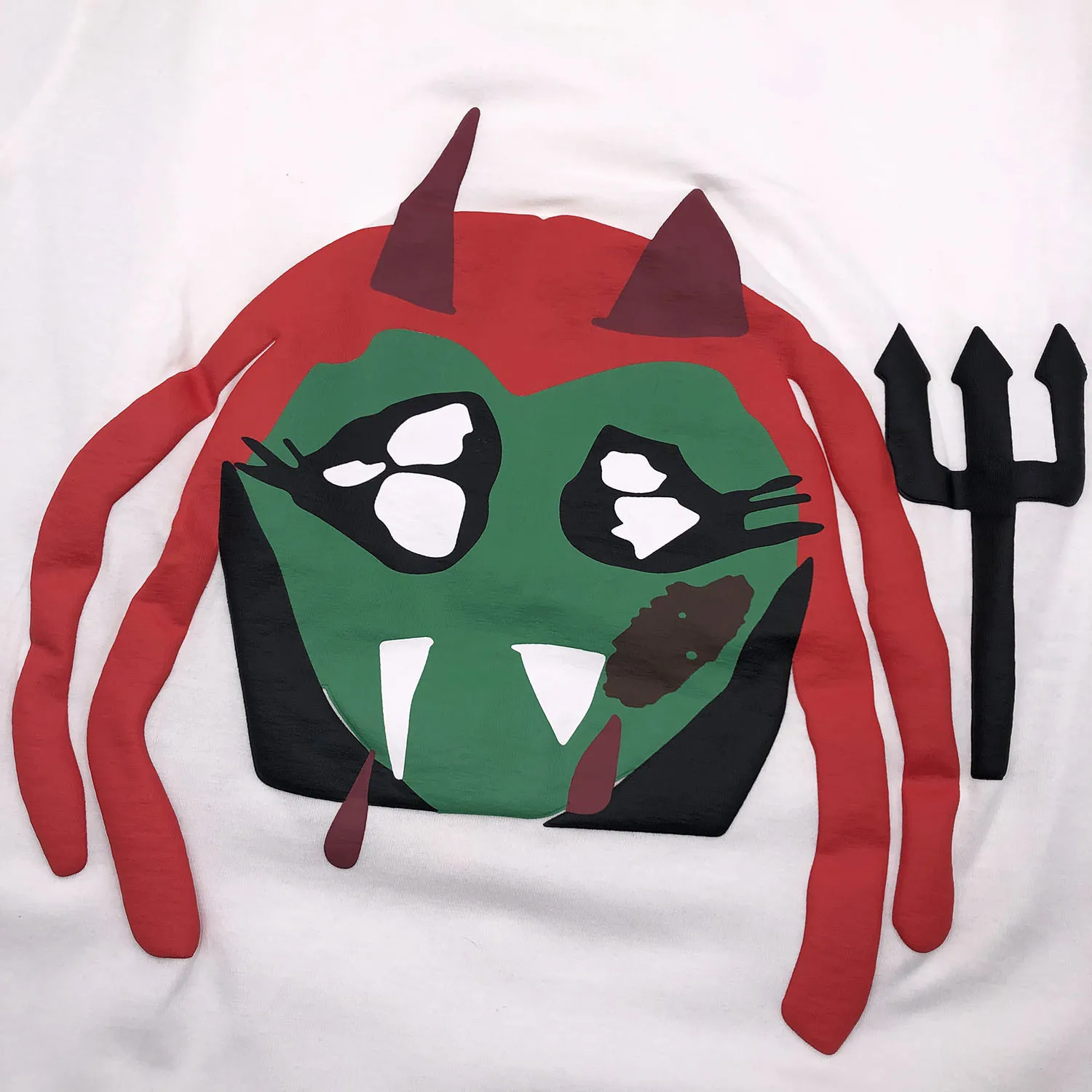 Футболка CPFM KING VAMP мультяшный дьявол 3D печать короткий рукав футболка 1:1 высокое