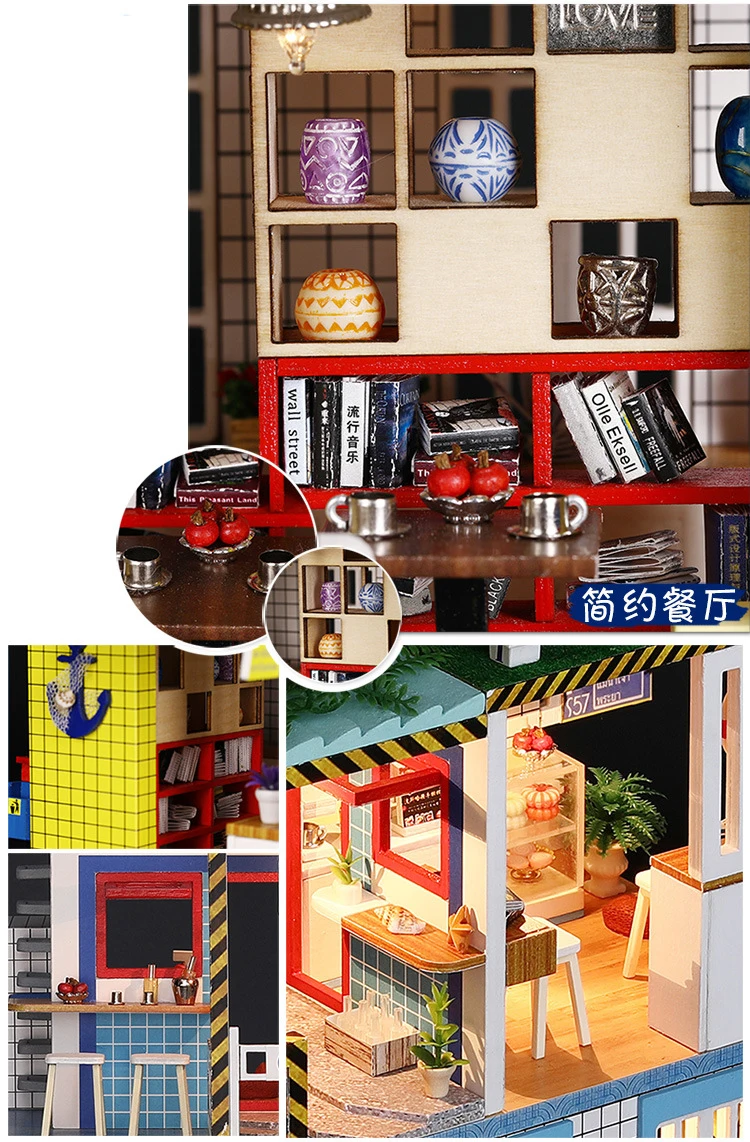 Новый DIY Домик ручной работы кукольный дом Досуг Праздничная модель коттеджа