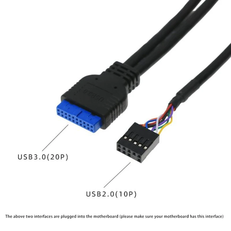 60 см передний чехол Панель USB3.0 + HD аудио Jack Порты I/O плата Внутренний провод USB