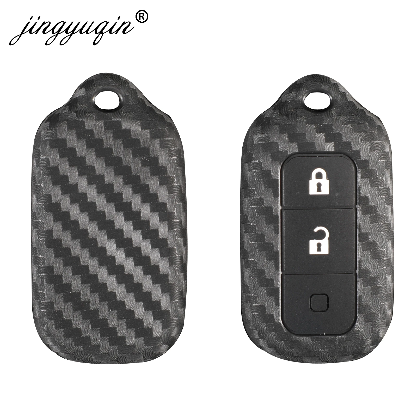 

Jingyuqin 10 шт. углеродный силиконовый чехол для ключей от машины Fob для Toyota Corolla Camry датчик положения дросселя для matrix pontiac vibe 3 кнопки дистанционного ключа крышка
