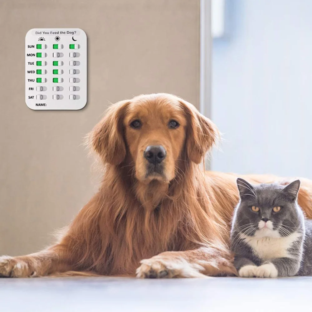 

1Pc Creative Pet Feeding Reminder Useful Matter Reminder Home Supply White