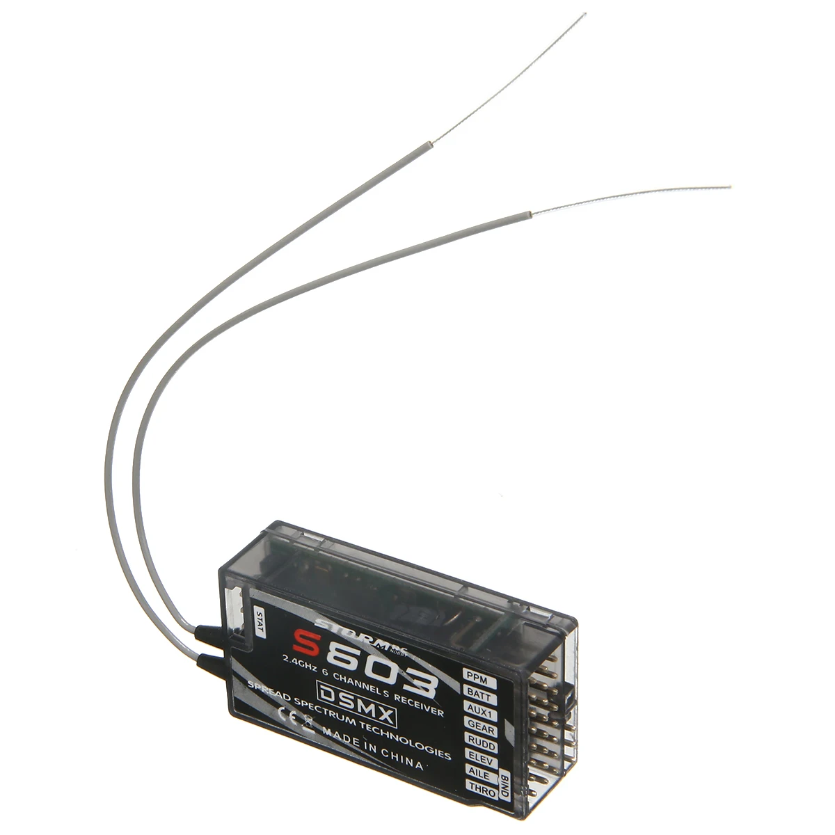 Новый S603 DSMX 6 каналов 2 4 ГГц воздушный разъем приемника RX поддержка DSM2/DSMX rReceiver