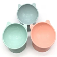 single cat bowl non slip pet food bowl safeguard neck dog cats feeder pets kitten puppy food water feeding bowls with stand