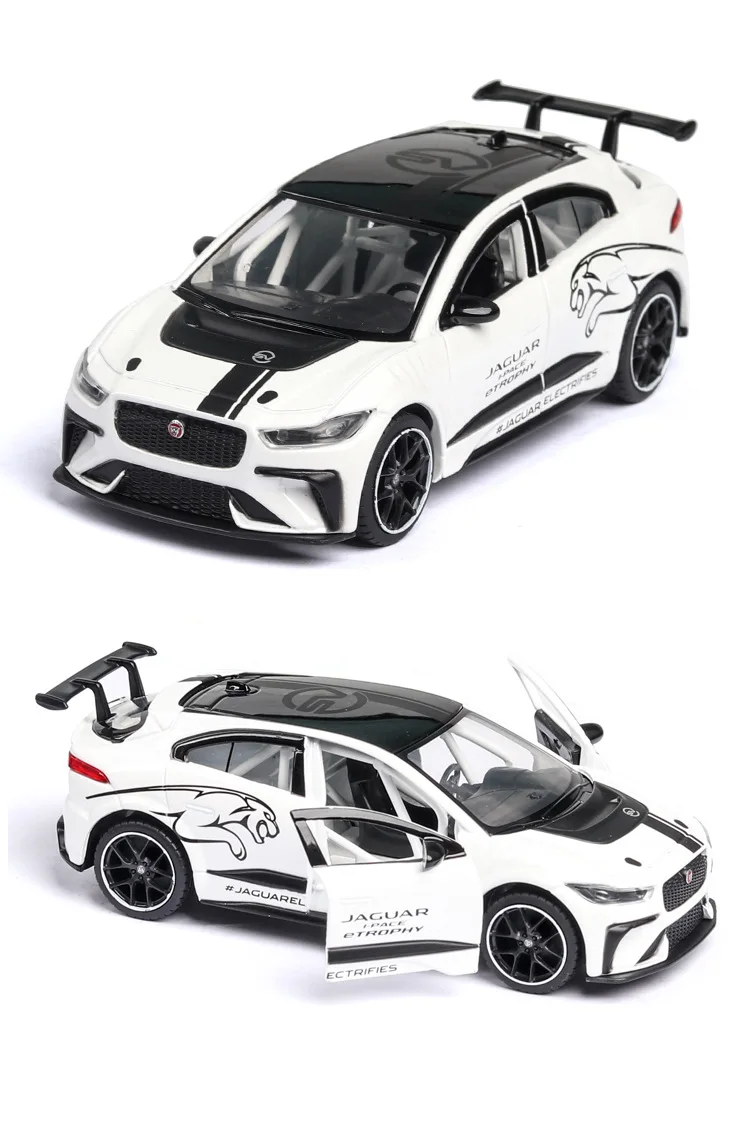 1:36 игрушечный автомобиль JAGUAR I-PACE металлическая игрушка сплав автомобильные Diecasts& Toy транспортные средства модель автомобиля Миниатюрная модель автомобиль игрушки для детей