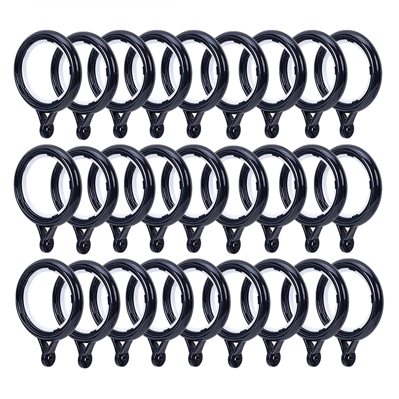 32PCS Low Noise Curtain Grommets Plastic Nanoscale Sliding Roman Rings Inner Diameter 30/42mm Silence Eyelet | Дом и сад
