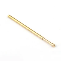 100pcspack gold plated head pa100 d2 big round head spring test pin 1 36mm spring thimble for circuit board test