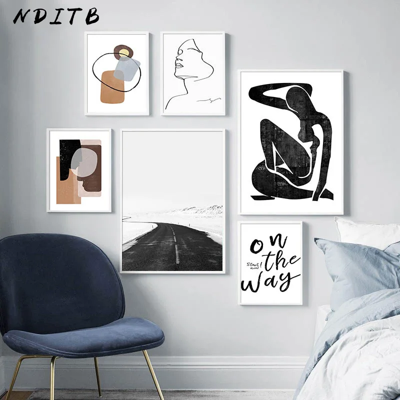 Скандинавский современный художественный Рисунок геометрический абстрактный