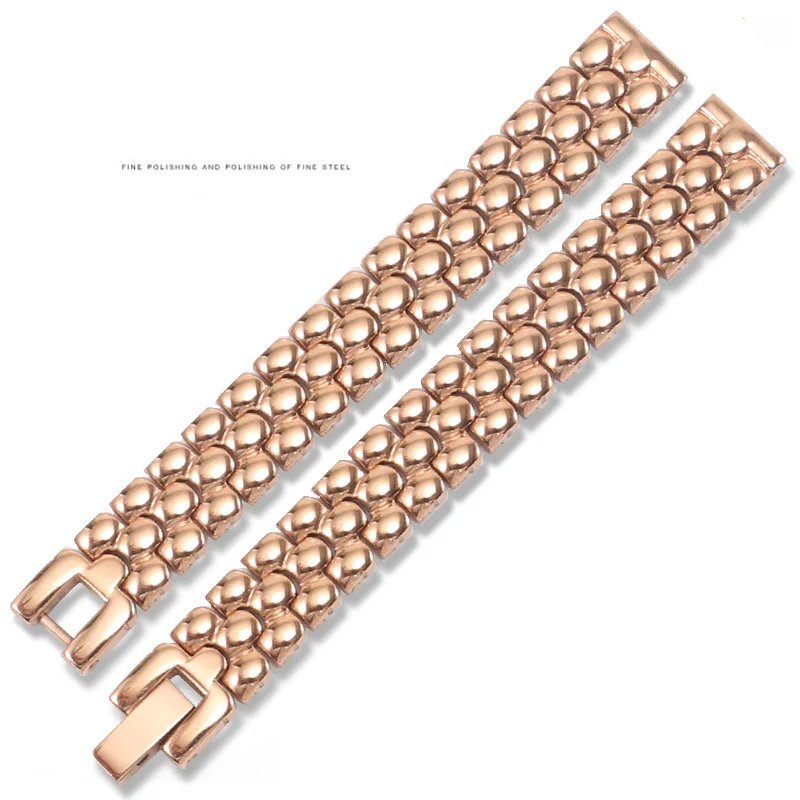 Small Size Stainless steel strap 6mm 8mm 10mm silver golden bracelet Replacemnt strap for Lady's fashion watch chain
