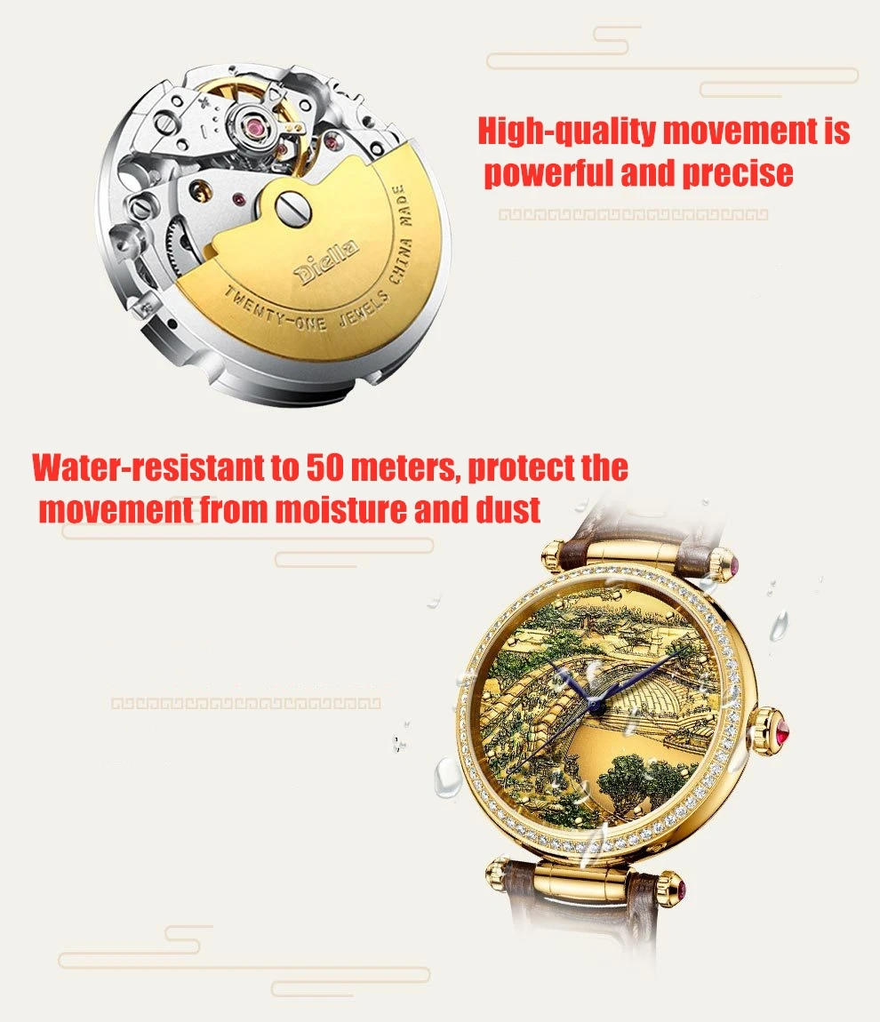 New Couple Lovers Watch Top Woman Watches business Men Watch hollow Jade mechanical creative Luxury personality Trend Man Clock