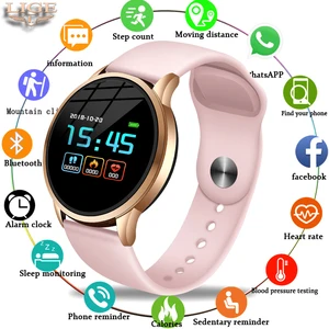 lige fitness tracker smart watch waterproof sport for ios android phone smartwatch heart rate monitor blood pressure functions free global shipping