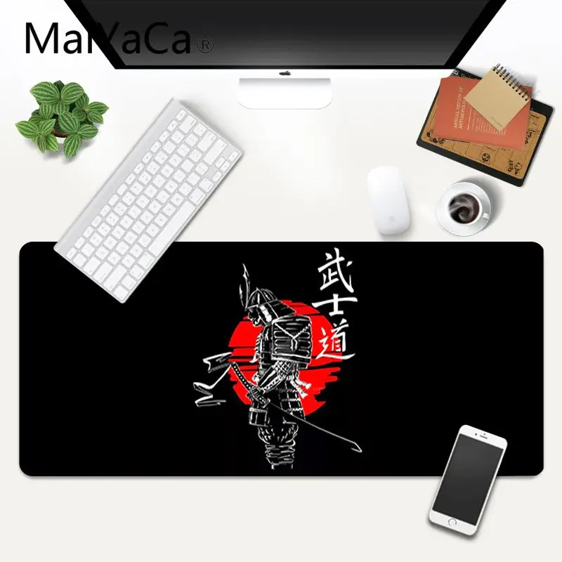 Japanese Bushido Samurai logo Custom Skin Beautiful коврик для мышки в стиле аниме размер для 30x70 см, 300x900x2 мм игровой коврик для клавиатуры