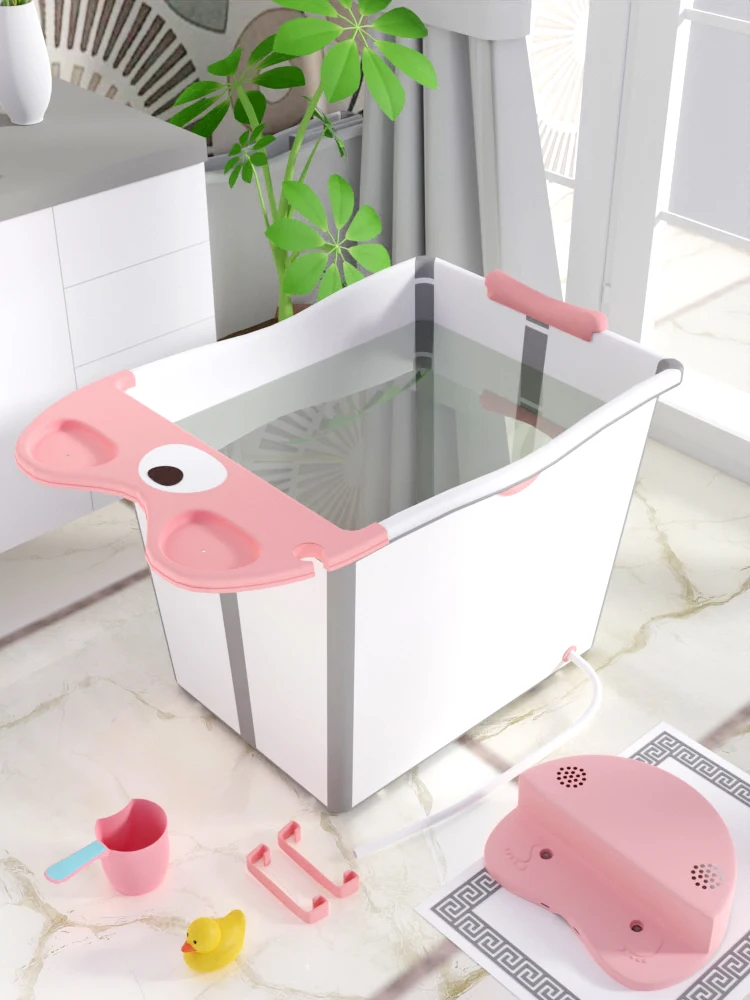 free shipping folding baby bath new born 0-5year bucket household medicine bath big pet bath