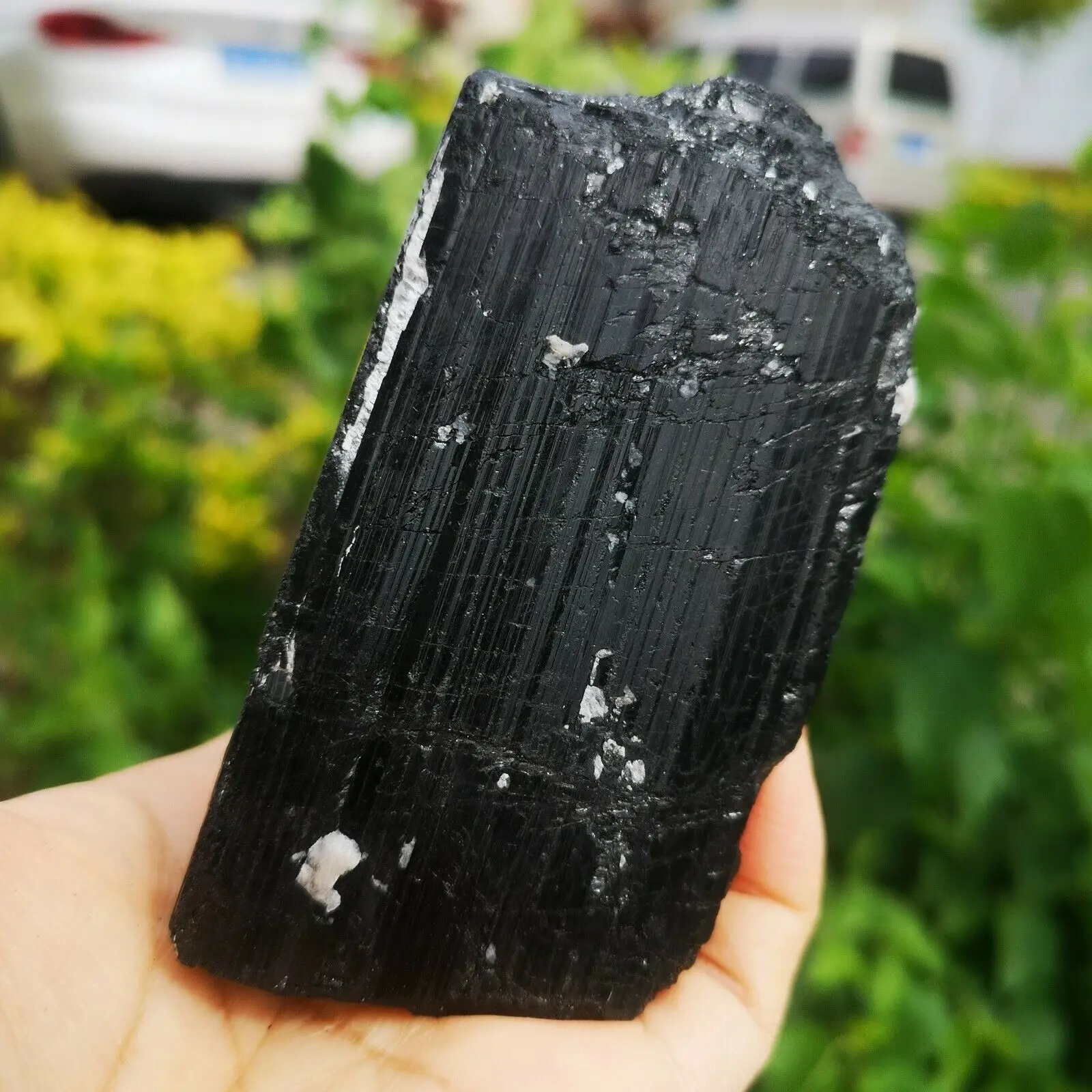 

AAAAA+++ NATURAL Black TOURMALINE CRYSTAL STONE ORIGINAL 1pc