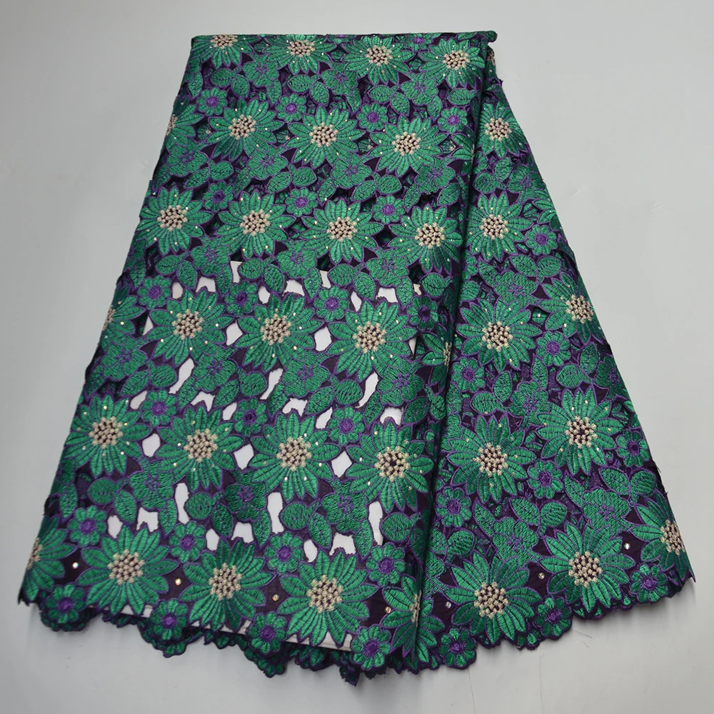 

Вечерние кружевные платья из органзы с камнями; Высококачественная вышивка; Хлопковая кружевная ткань для женщин