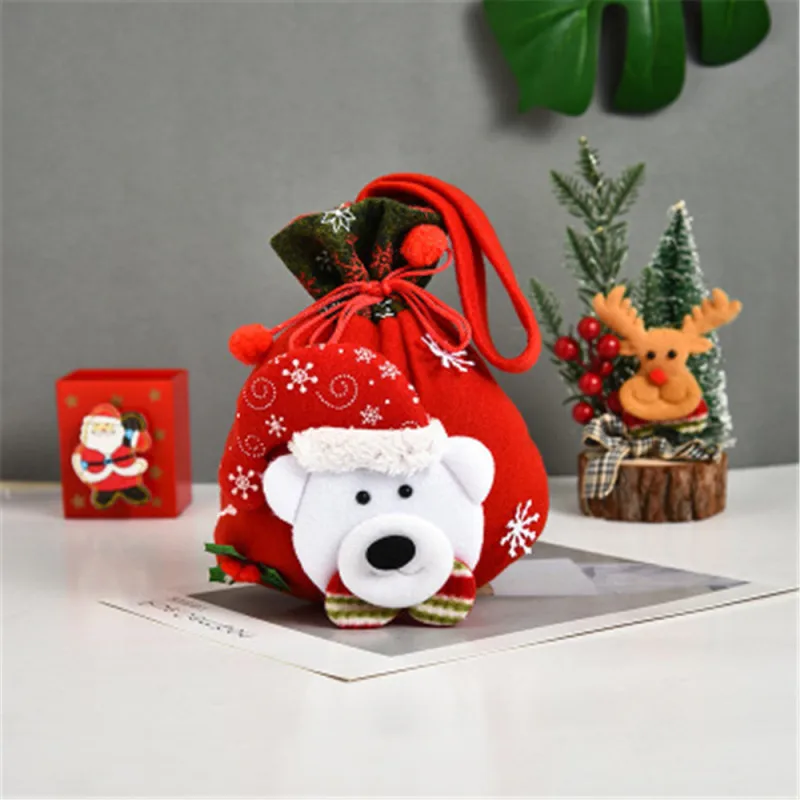 

VOGVIGO Christmas Gifts Santa Gift Bag Candy Bag Christmas Home Decorations Hanging Pendants Navidad Gifts Xmas Gift Decoration