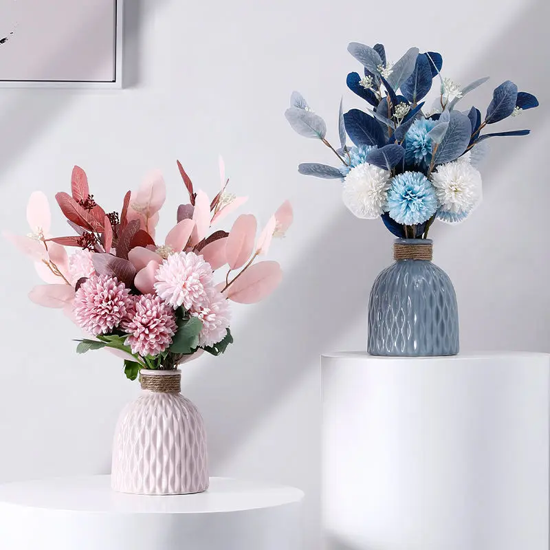 

Nordic Light luxury ceramic vase living room desktop stars dry flower arrangement decoration false simple