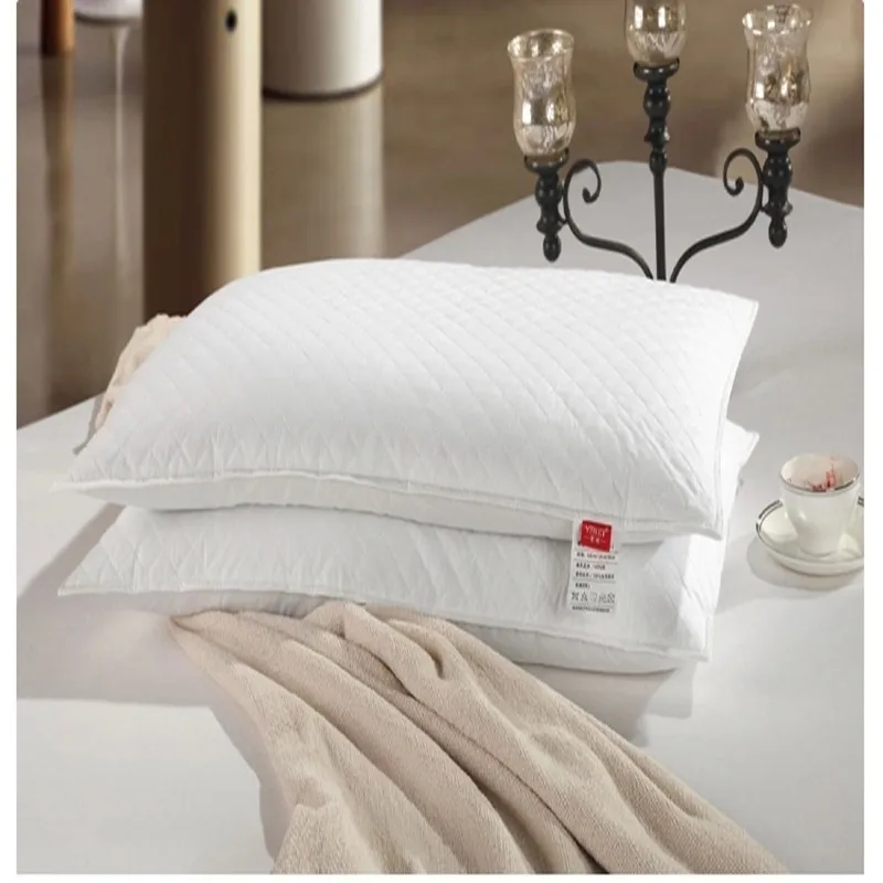 

Home Texitle White Pillows 100% Buckwheat Sleeping Pillow Single Bed Pillow Neck Health Cushion Cotton Surface With Two Zipper