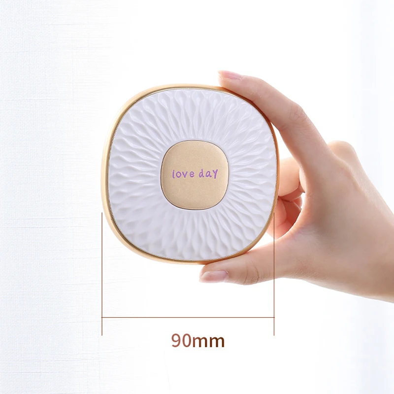 Двухстороннее косметическое зеркало 2X увеличительное портативное ручное