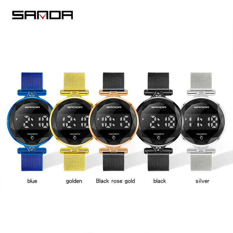 

Sanda waterproof travel watch outdoor male sports watch couple watch style multi-function electronic watch
