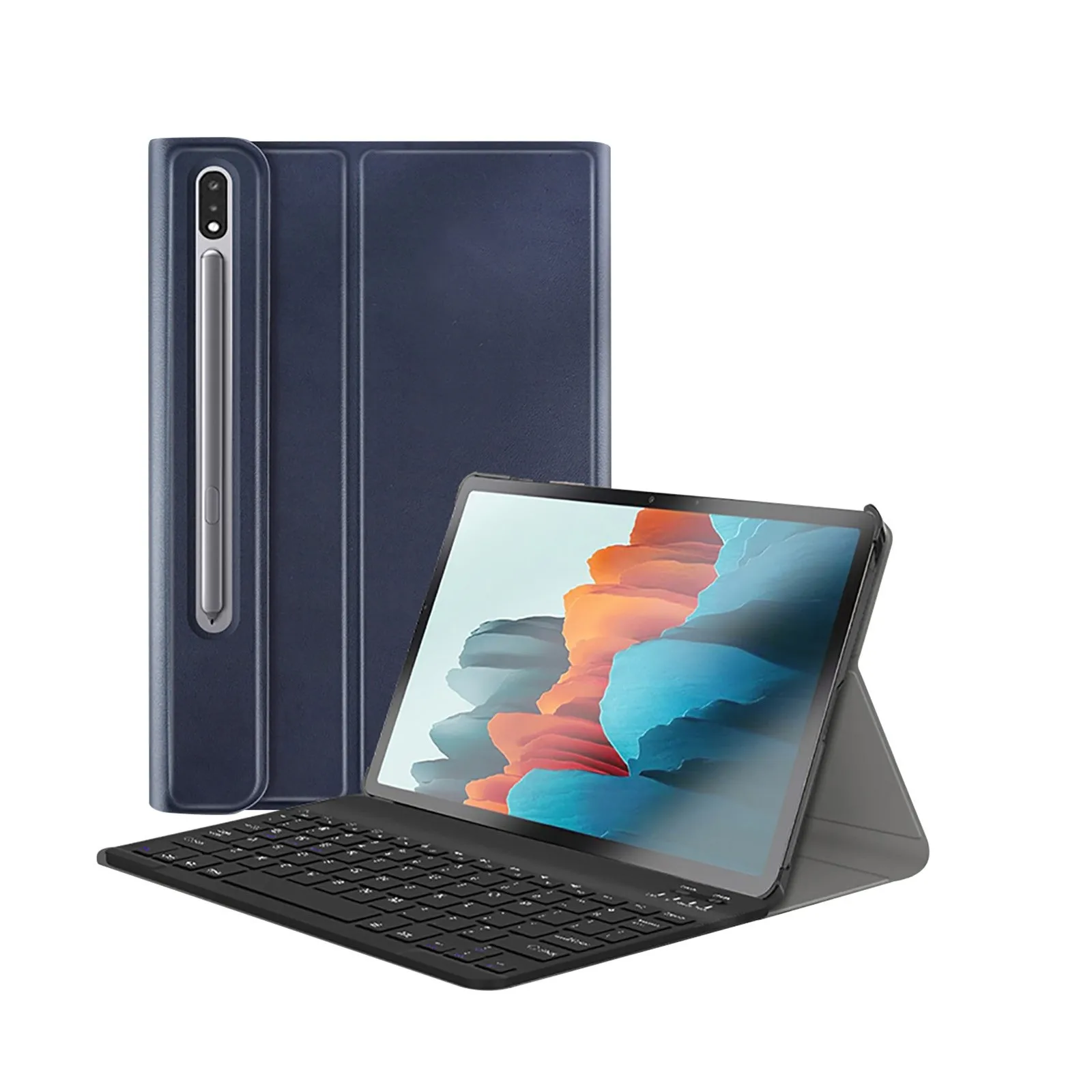 Чехол с клавиатурой для Galaxy Tab S7 11 дюймов 2020 (модель: Sm-t870 / T875 /) портативные офисные