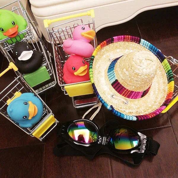 Креативный мини домашних животных собак соломенная шляпа сомбреро кошка от