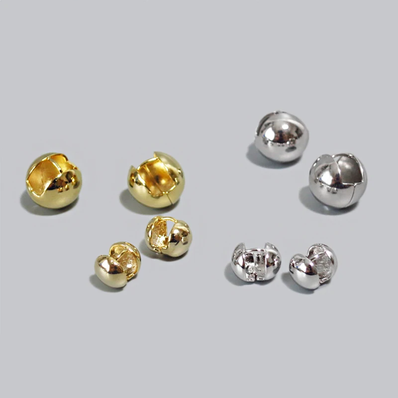 SRCOI Новая мода Золотой цвет геометрический шар серьги-кольца простой из блестящего металла круглая корзина сумка серьги для женщин вечерние