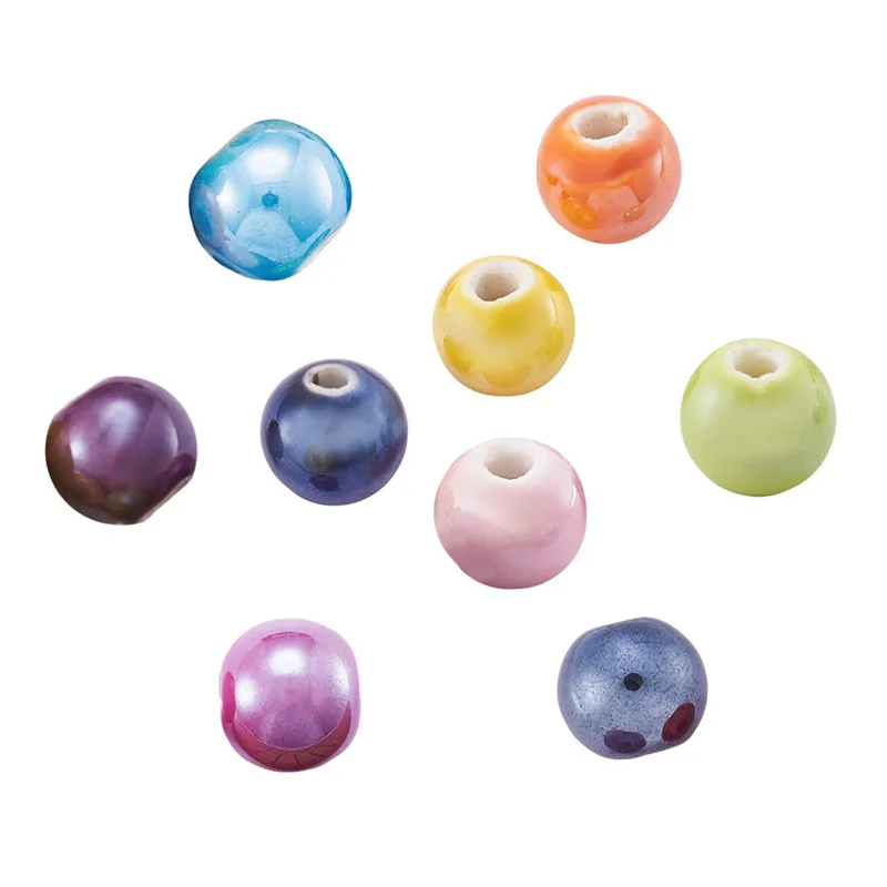 100 шт. керамические бусины для бижутерии 8 мм 10 мм|Бусины| |