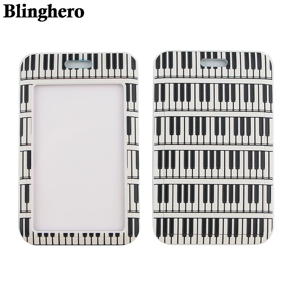 

CB205 Piano Art New Design Cute Cartoon Fashion Student Name Tag ID Badge Card Holder Office Accessories Gift For Teacher