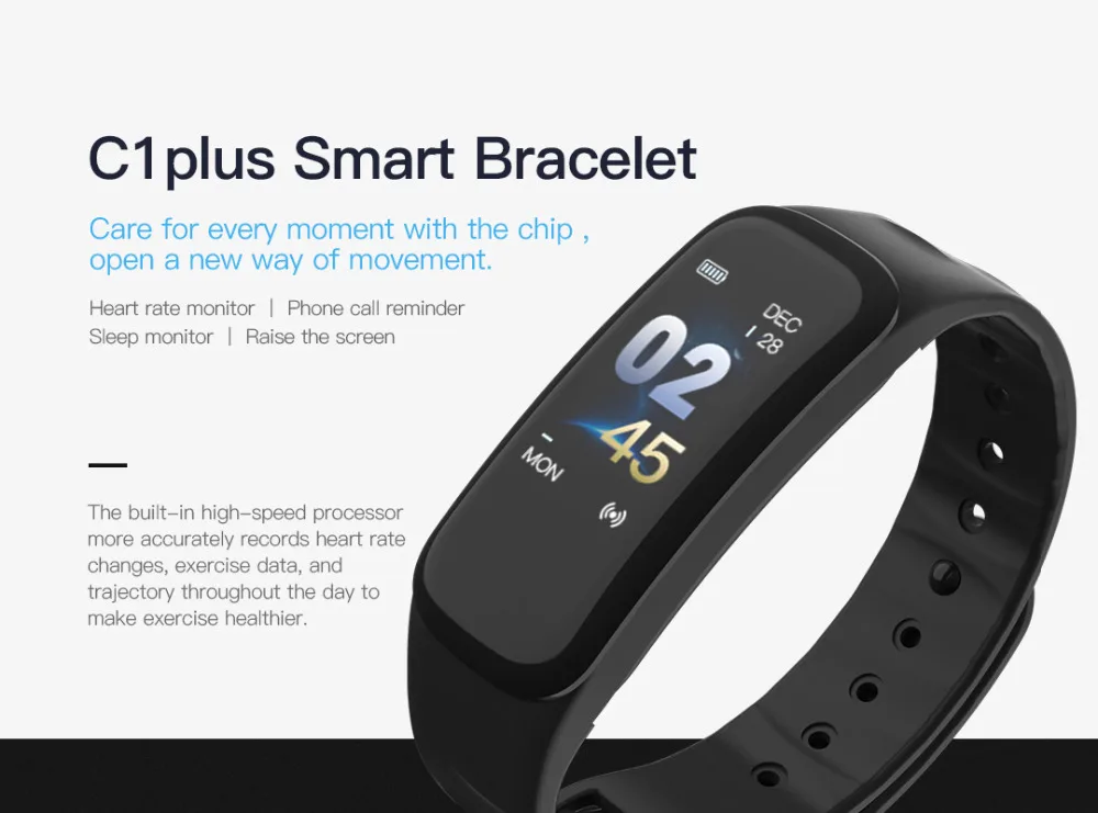 Wearpai C1Plus, умные часы, кровяное давление, фитнес-трекер, пульсометр, умный браслет, черные мужские часы для спорта, альпинизма