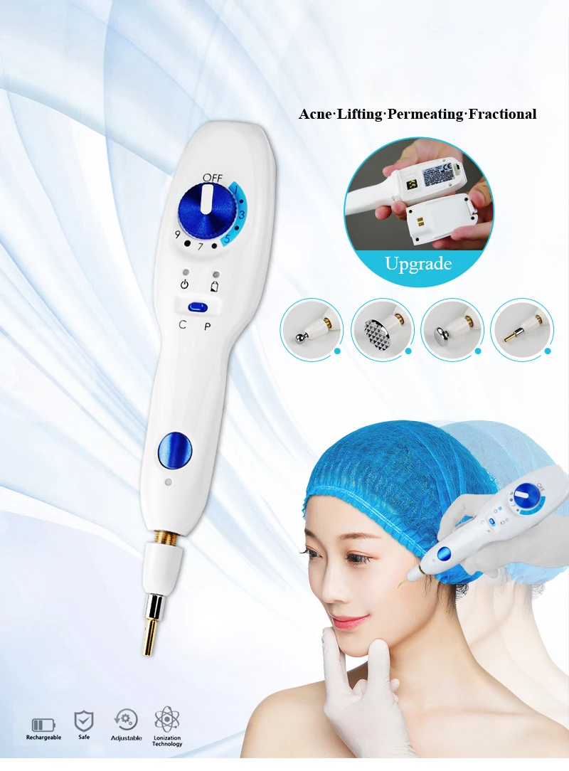 

2021 New 2th Plasma Pen From Korea with Eyelid Lift Wrinkle Skin Lifting Anti-wrinkle Mole Remover Galvanic Machine